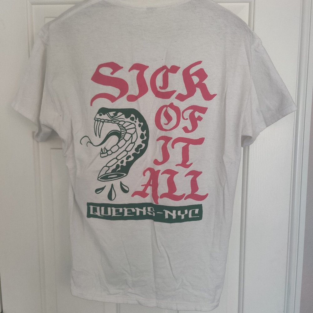 SICK OF IT ALL - Traditional Snake Tshirt - Size Large